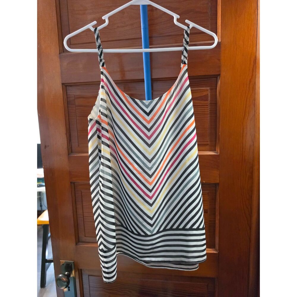 Cabi Linea Cami Size Small Multicolor Chevron Striped Tank Top